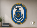 USS Wisconsin (BB-64) Unit Logo Plaque | 3D Printed