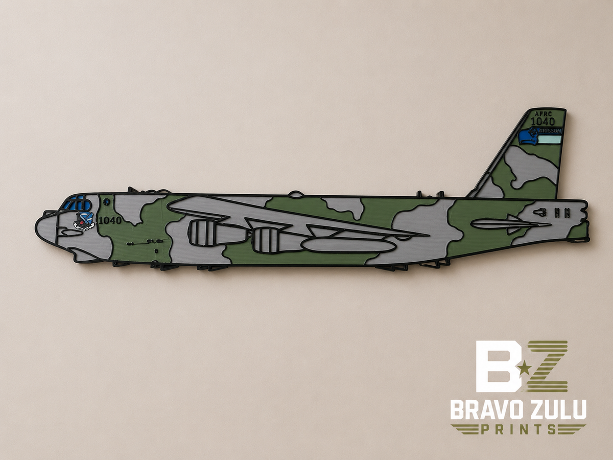 B-52H Stratofortress | 3D Printed Wall Art