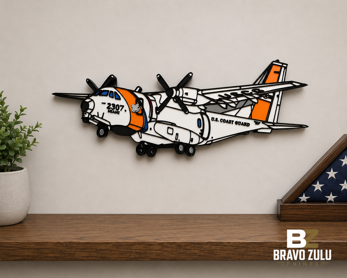 USCG HC-144 | 3D Printed Wall Art