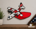 CAL FIRE C-130 Hercules Air Tanker – 3D Printed Wall Art