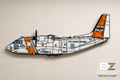 USCG C-27J Spartan | 3D Printed Wall Art
